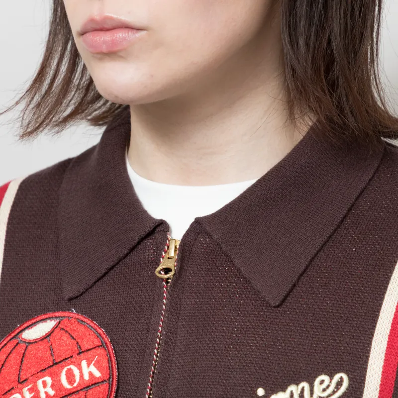 Deus Ex Machina Womens Monte Carlo Knit Cardigan Java Brown-3