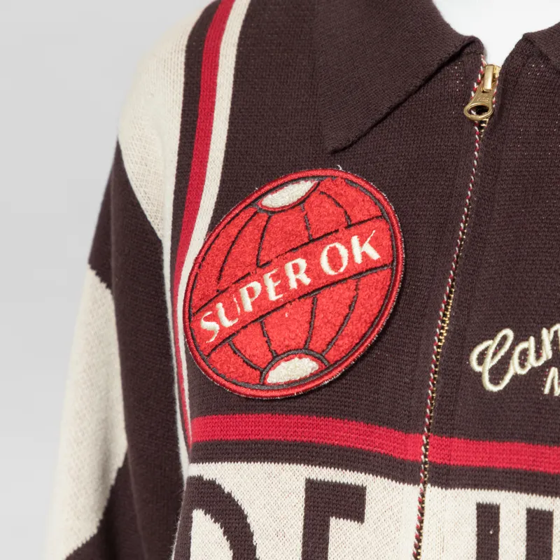 Deus Ex Machina Womens Monte Carlo Knit Cardigan Java Brown-5