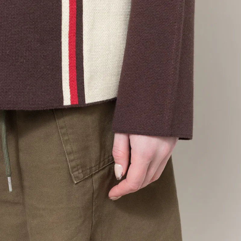 Deus Ex Machina Womens Monte Carlo Knit Cardigan Java Brown-9