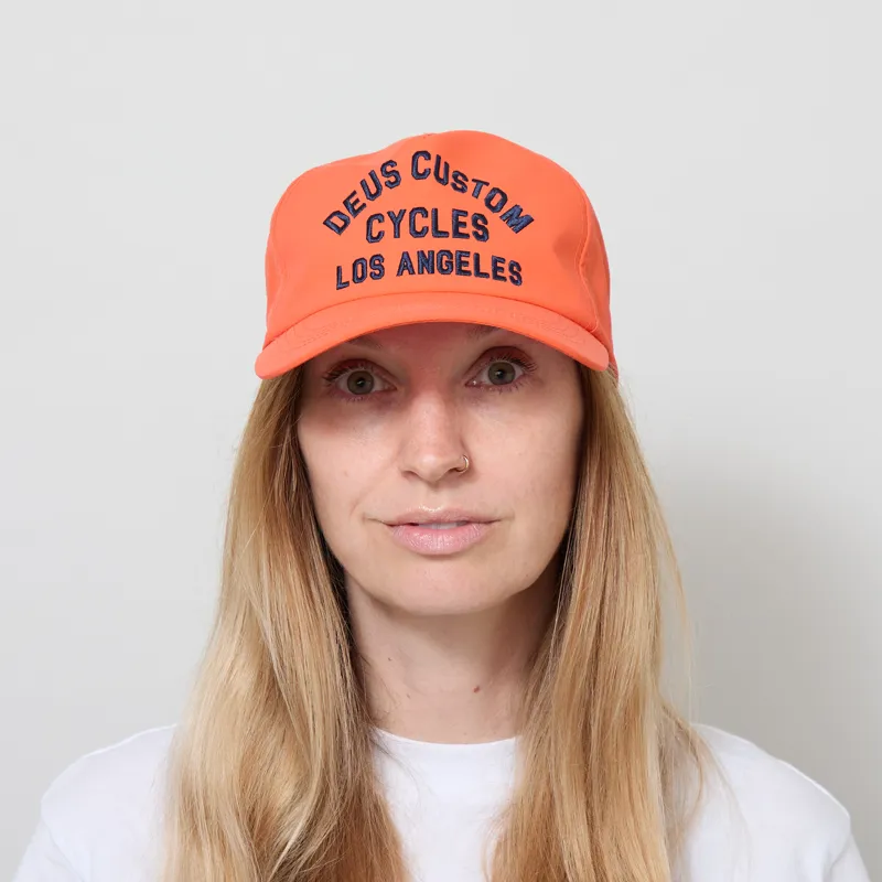 Deus Ex Machina Womens LA Ripstop Cap Flame Orange-1