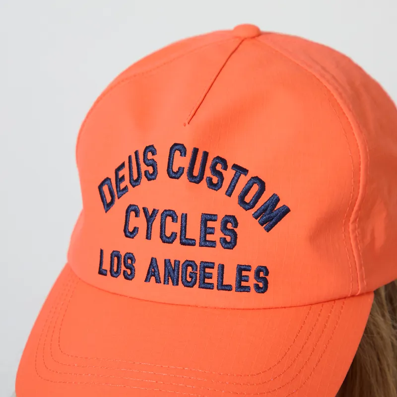 Deus Ex Machina Womens LA Ripstop Cap Flame Orange-3