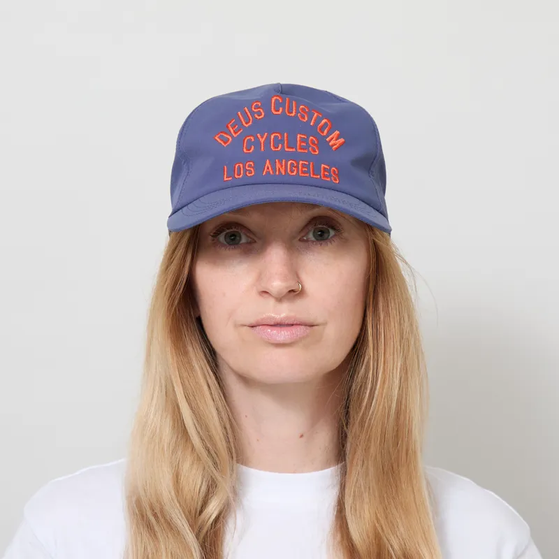 Deus Ex Machina Womens LA Ripstop Cap Pageant Blue-1