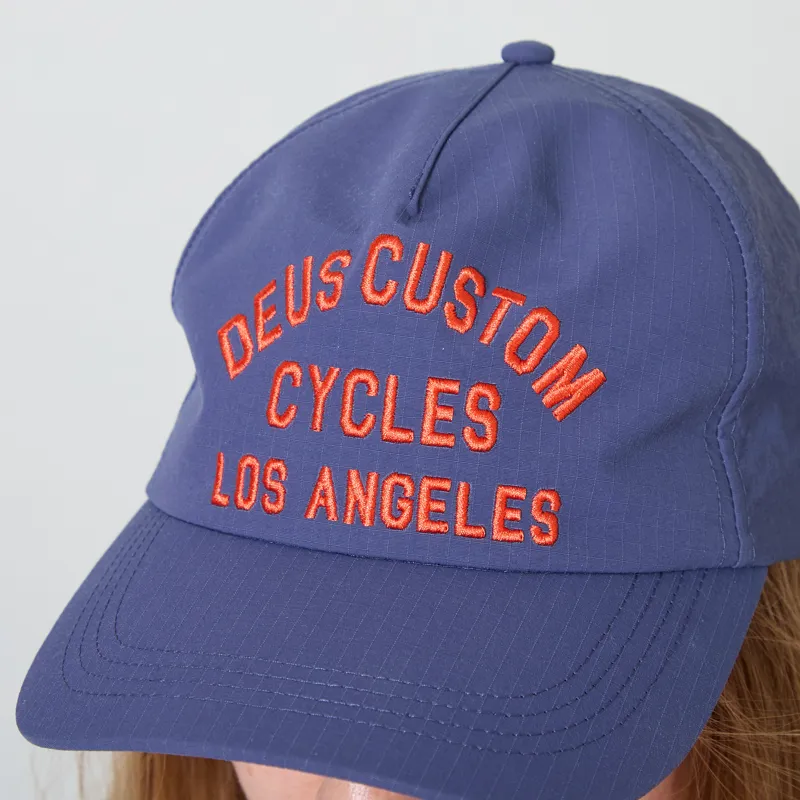 Deus Ex Machina Womens LA Ripstop Cap Pageant Blue-3