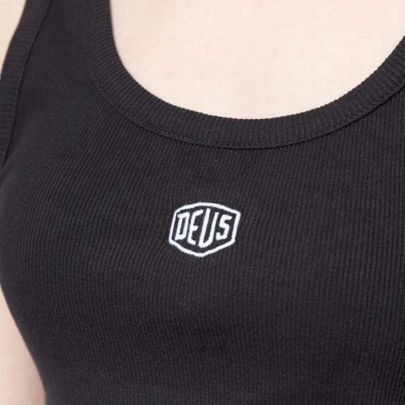 Deus Ex Machina Womens June Shield Tank Black-3