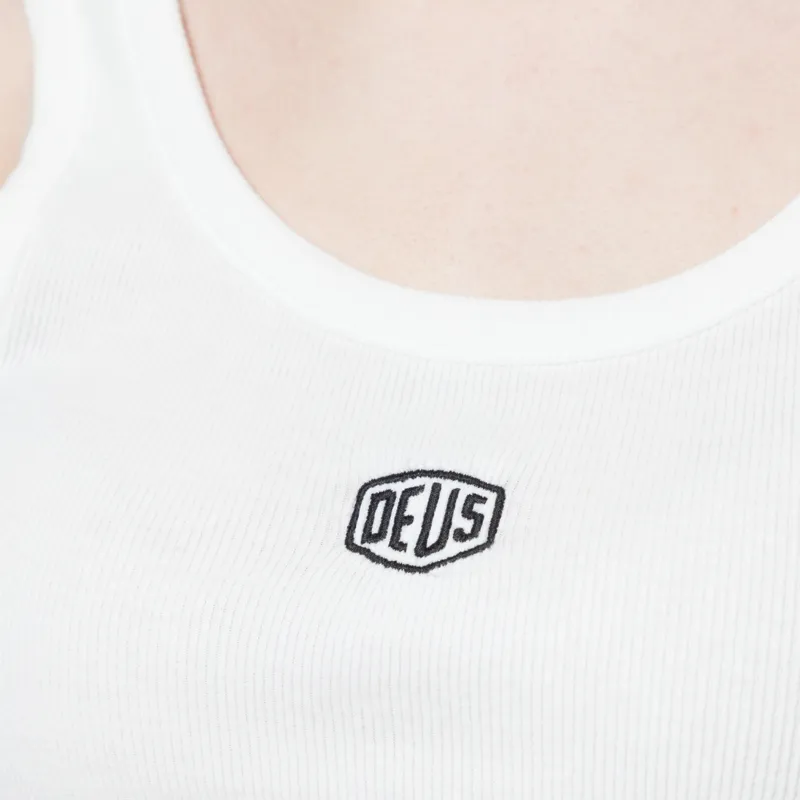 Deus Ex Machina Womens June Shield Tank Vintage White-4