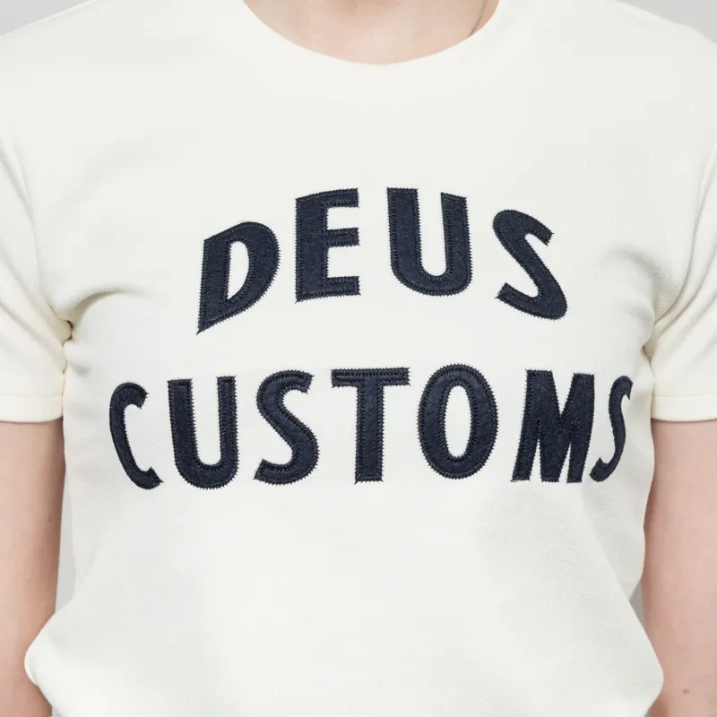 Deus Ex Machina Womens HeLeNe T Shirt Dirty White-4