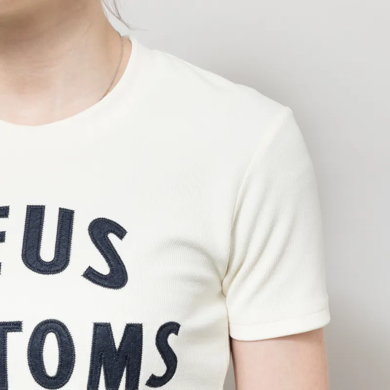 Deus Ex Machina Womens HeLeNe T Shirt Dirty White-3