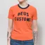 Deus Ex Machina Womens HeLeNe T Shirt Flame Orange