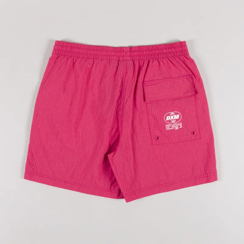 Deus Ex Machina Service Mesh Swim Shorts Melon Red-1