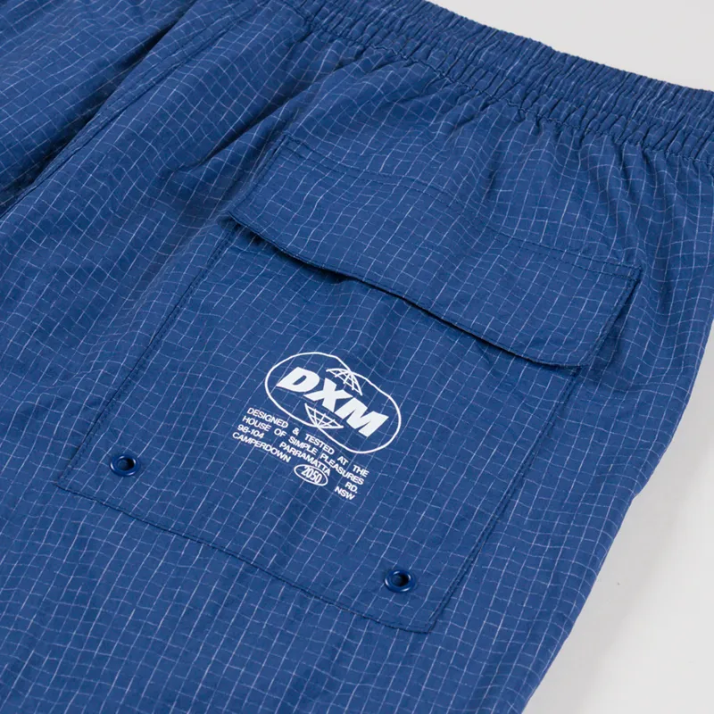 Deus Ex Machina Service Mesh Swim Shorts Mechanic Blue-5