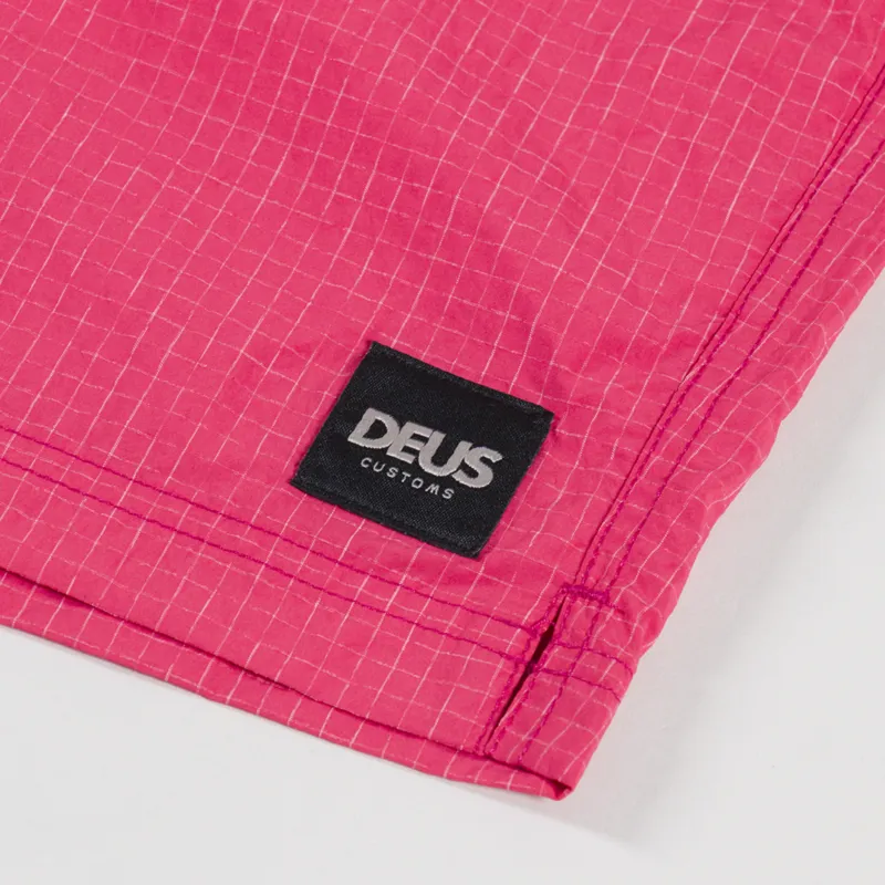 Deus Ex Machina Service Mesh Swim Shorts Melon Red-7