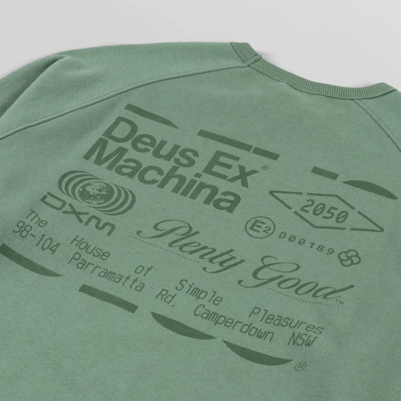 Deus Ex Machina Plenty Good Crew Loden Frost Green-4