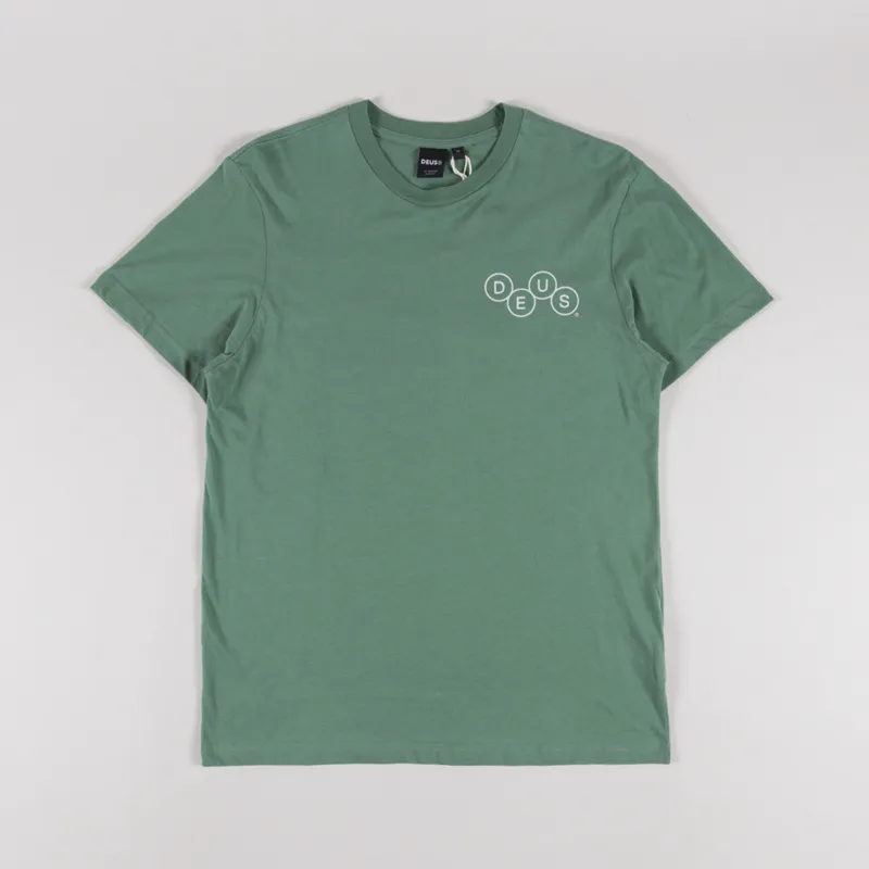 Deus Ex Machina Mechanism T Shirt Loden Frost Green-1
