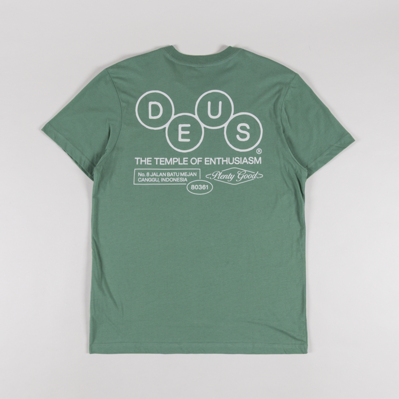 Deus Ex Machina Mechanism T Shirt Loden Frost Green