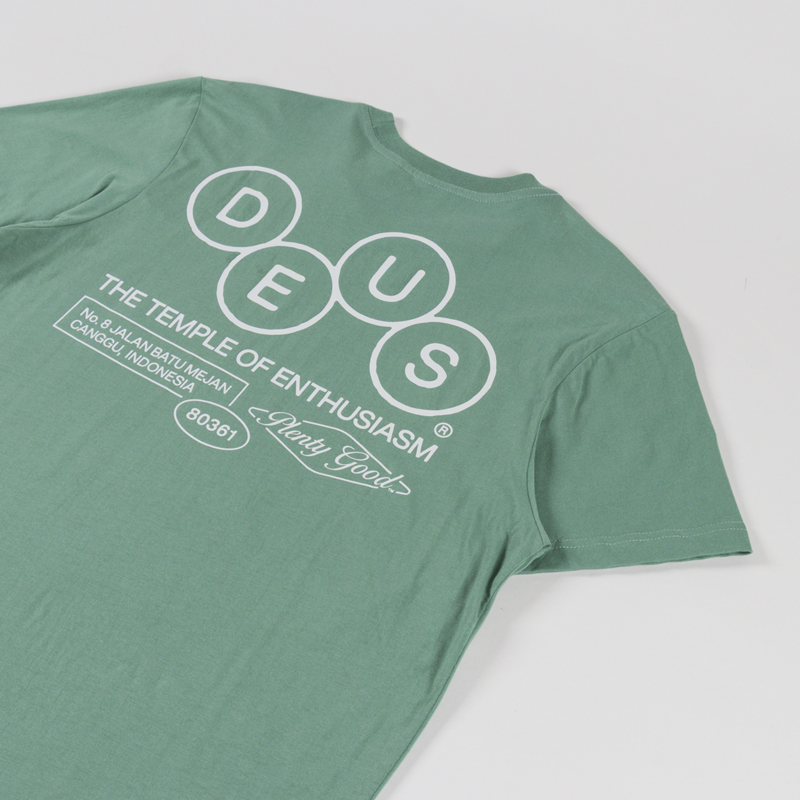 Deus Ex Machina Mechanism T Shirt Loden Frost Green-2