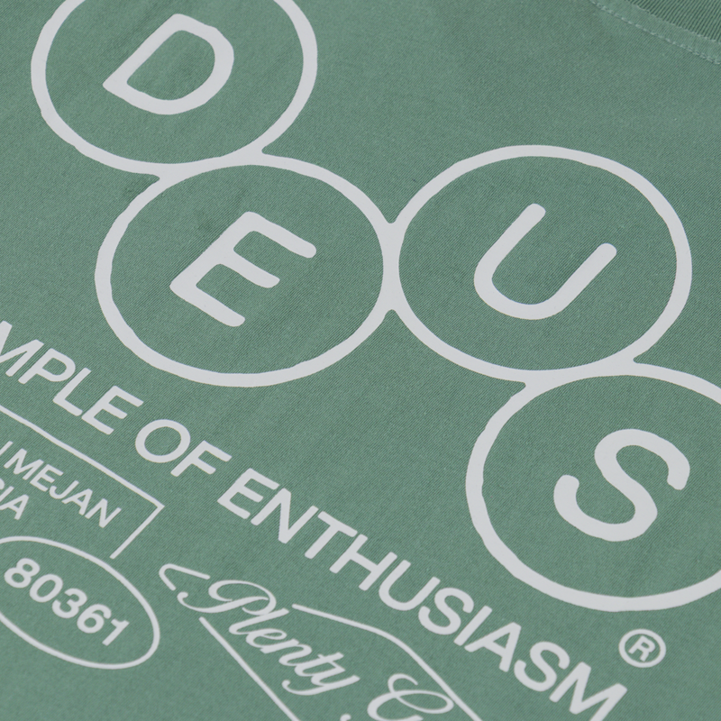 Deus Ex Machina Mechanism T Shirt Loden Frost Green-4
