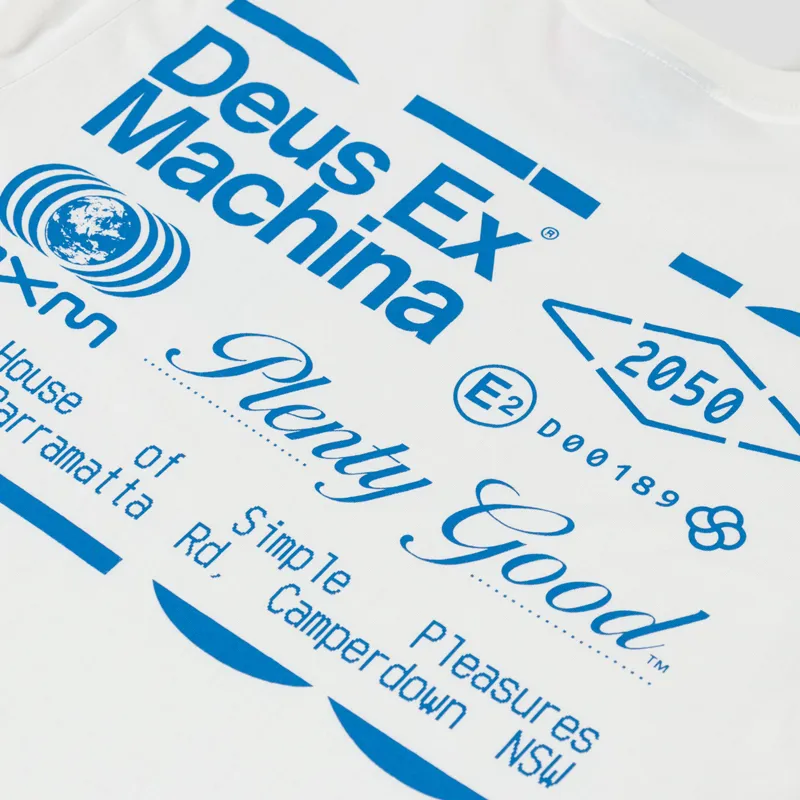 Deus Ex Machina Plenty Good T Shirt Vintage White-5