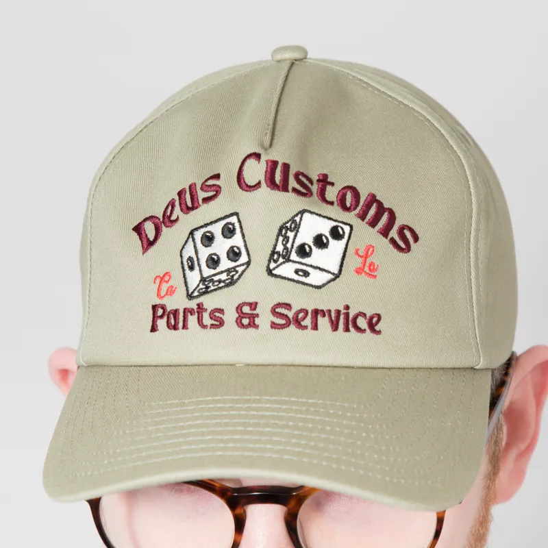 Deus Ex Machina Knucklebones Cap Olive-3