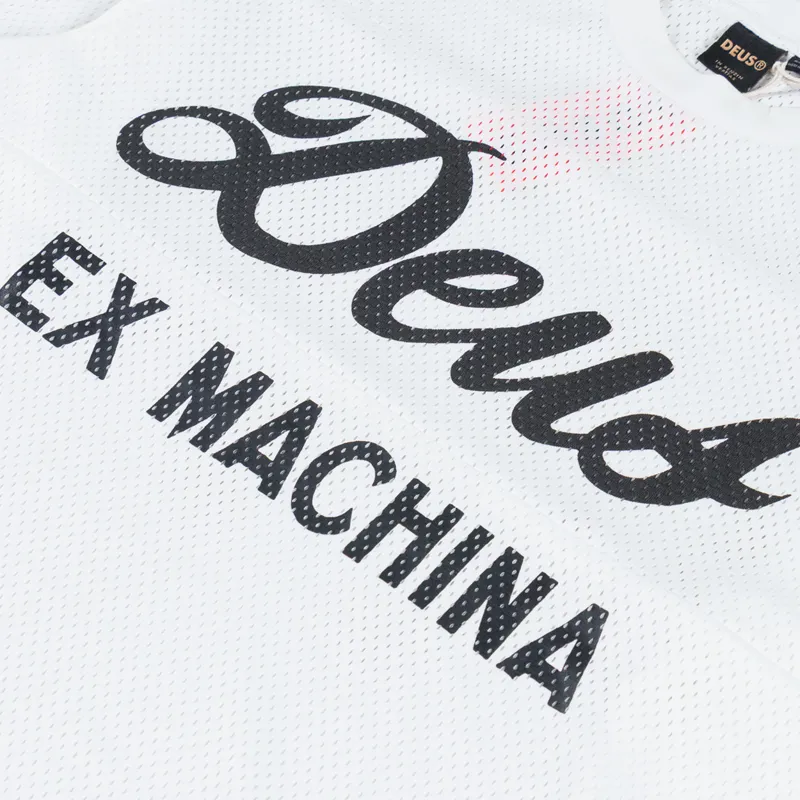 Deus Ex Machina Saber Moto Jersey Vintage White-5
