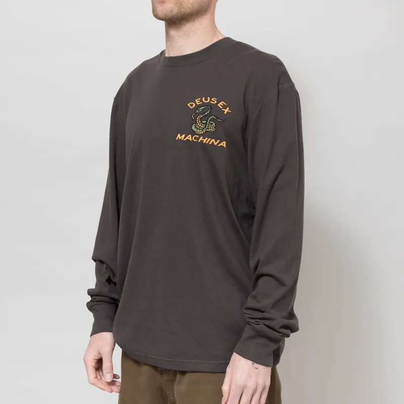 Deus Ex Machina Danger Noodle Long Sleeve T Shirt Anthracite-1