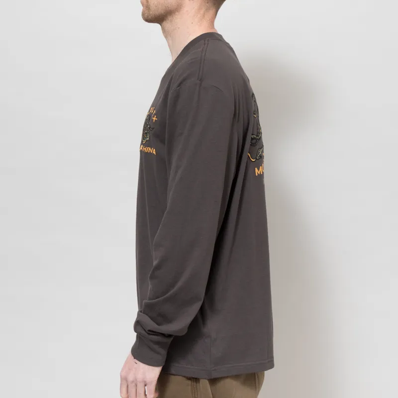 Deus Ex Machina Danger Noodle Long Sleeve T Shirt Anthracite-2