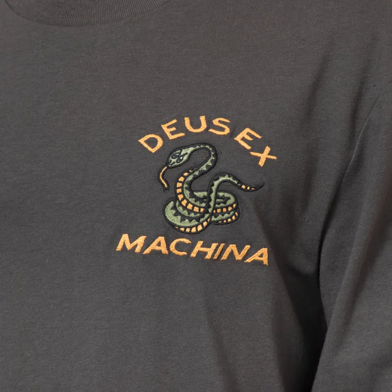 Deus Ex Machina Danger Noodle Long Sleeve T Shirt Anthracite-5