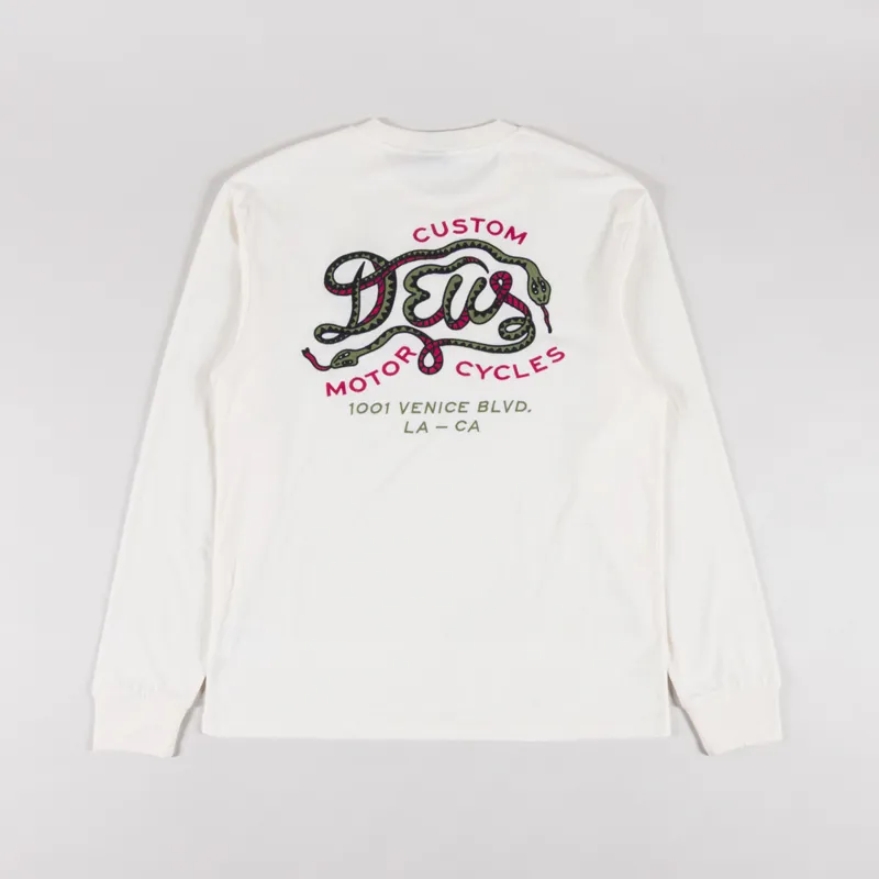 Deus Ex Machina Long Sleeve Danger Noodle T Shirt Dirty White