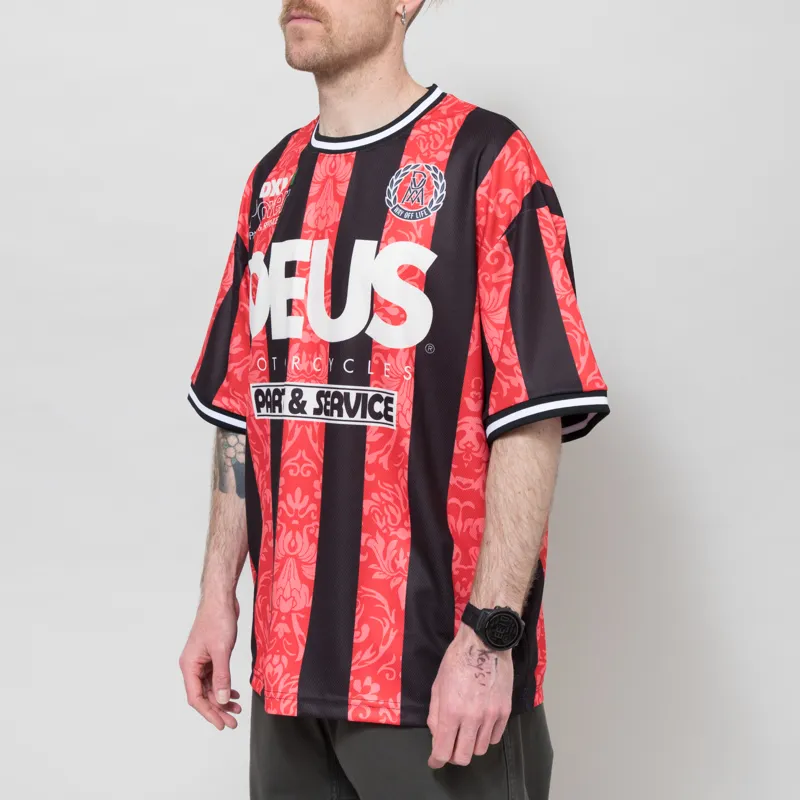 Deus Ex Machina Nouveau Moto T Shirt Fiery Red-1