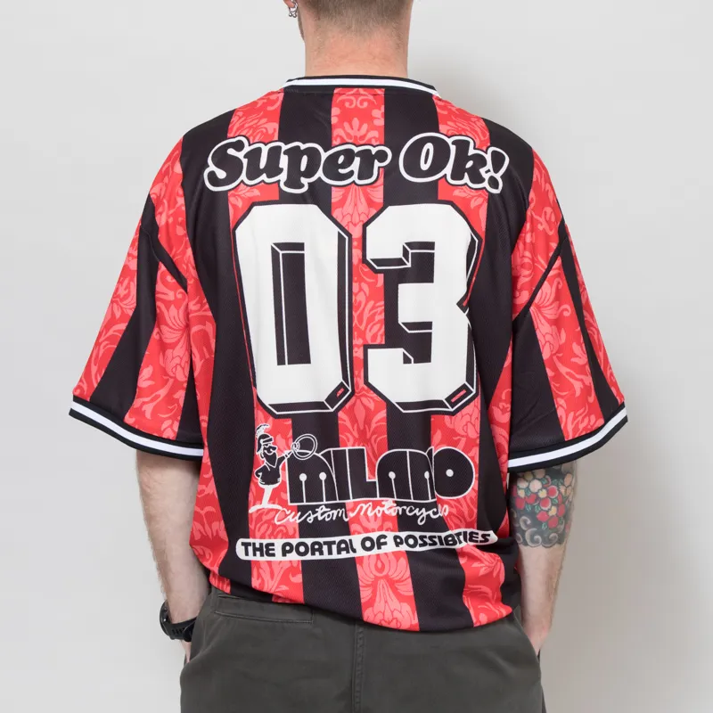 Deus Ex Machina Nouveau Moto T Shirt Fiery Red-3