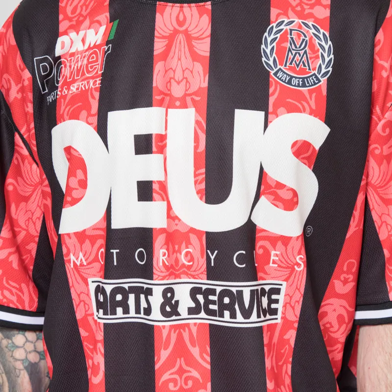 Deus Ex Machina Nouveau Moto T Shirt Fiery Red-7