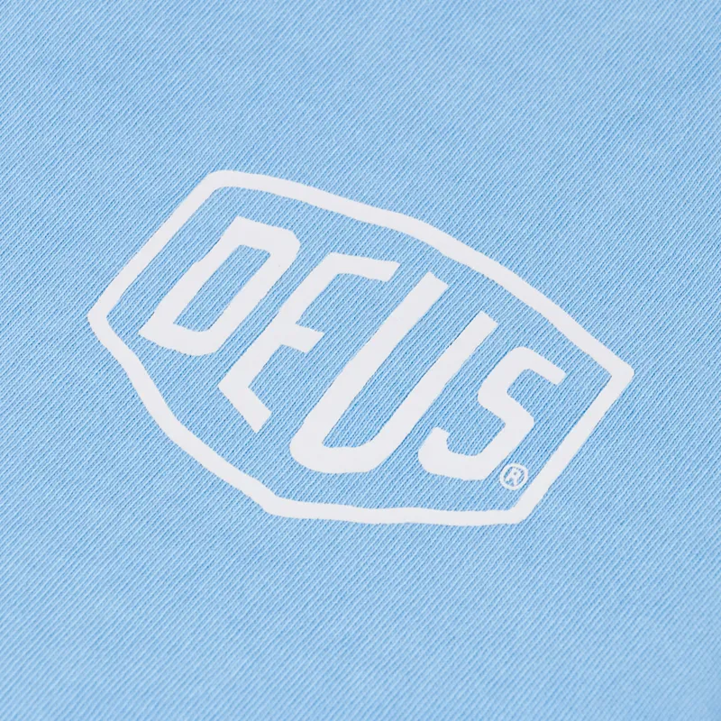 Deus Ex Machina Shield Garment Dyed T Shirt Blue-3