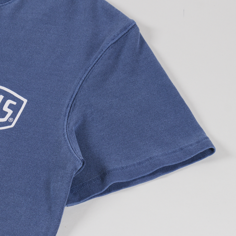 Deus Ex Machina Shield Garment Dyed T Shirt Mechanic Blue-3