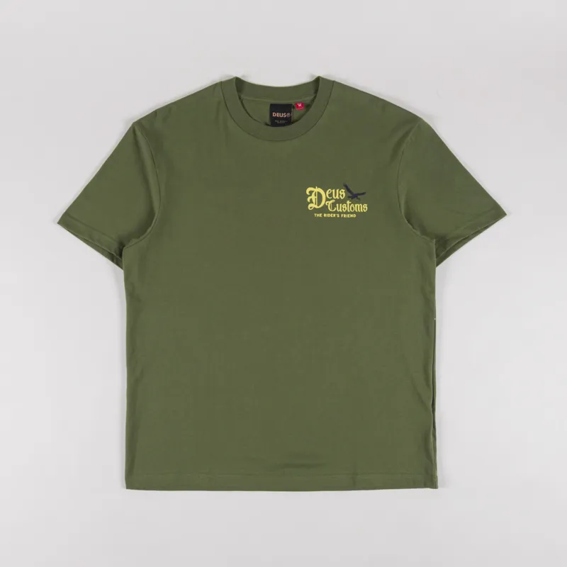 Deus Ex Machina Beep Beep T Shirt Pine Green-1