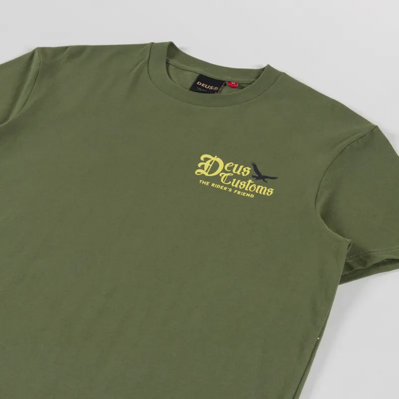 Deus Ex Machina Beep Beep T Shirt Pine Green-3