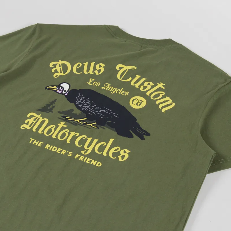 Deus Ex Machina Beep Beep T Shirt Pine Green-2