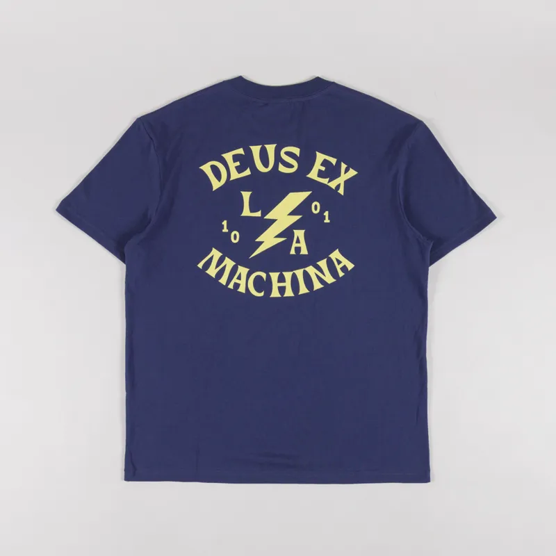 Deus Ex Machina Chinook T Shirt Mechanic Blue