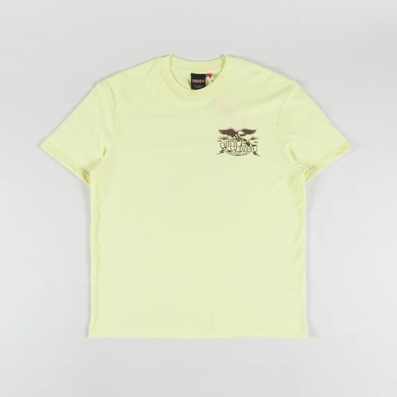 Deus Ex Machina Claw Some Whizz T Shirt Canary Yellow-1