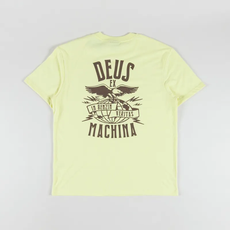 Deus Ex Machina Claw Some Whizz T Shirt Canary Yellow