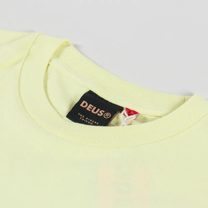 Deus Ex Machina Claw Some Whizz T Shirt Canary Yellow-4