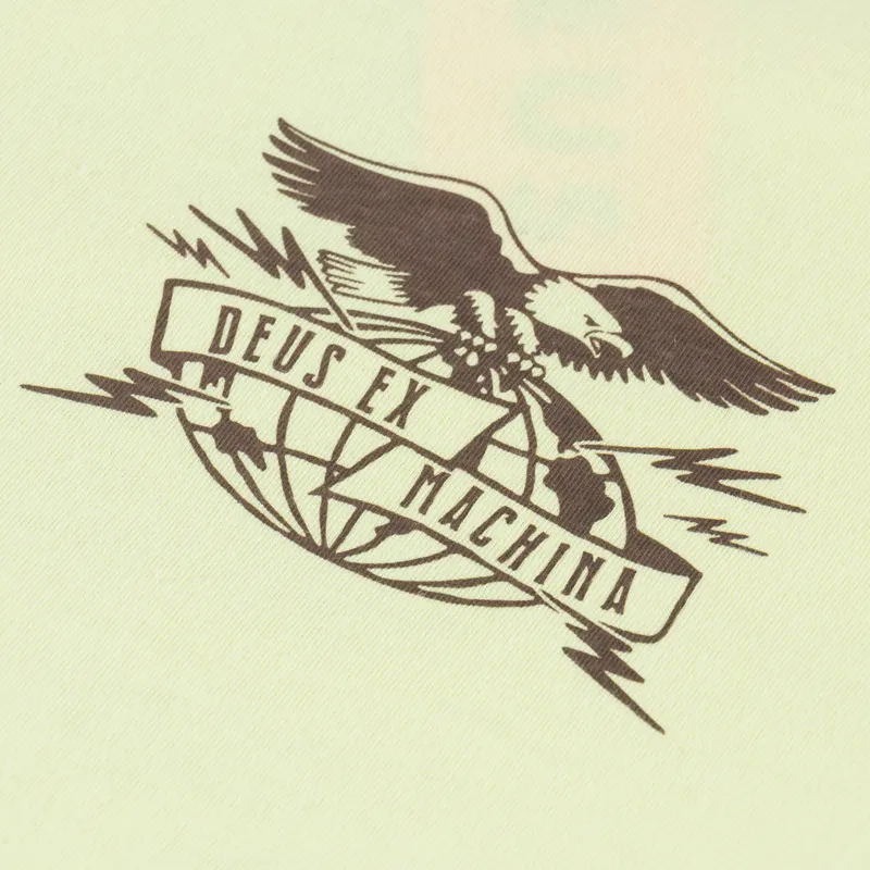 Deus Ex Machina Claw Some Whizz T Shirt Canary Yellow-6