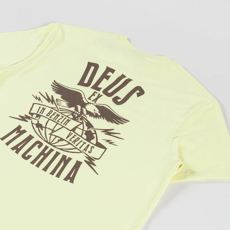 Deus Ex Machina Claw Some Whizz T Shirt Canary Yellow-2