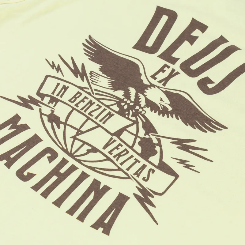 Deus Ex Machina Claw Some Whizz T Shirt Canary Yellow-5