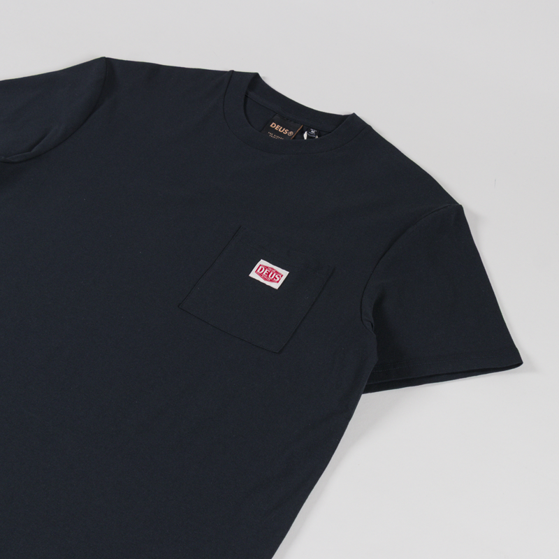Deus Ex Machina Parts and Service Pocket T Shirt Black-1