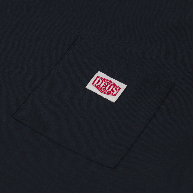 Deus Ex Machina Parts and Service Pocket T Shirt Black-3