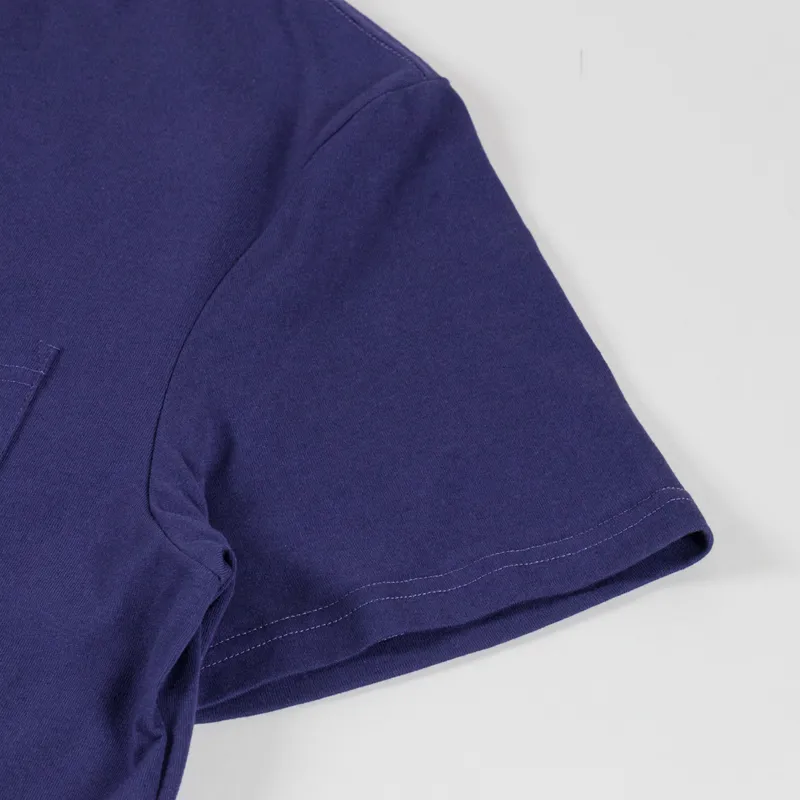 Deus Ex Machina Parts and Service Pocket T Shirt French Blue-4