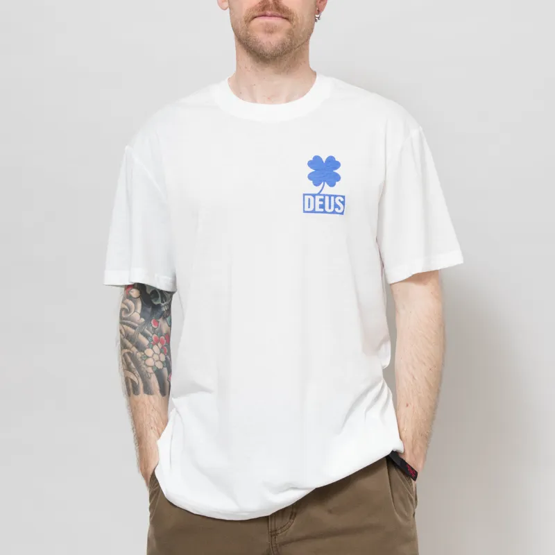 Deus Ex Machina Quad T Shirt Vintage White-2