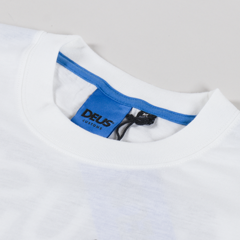 Deus Ex Machina Log T Shirt Vintage White-7