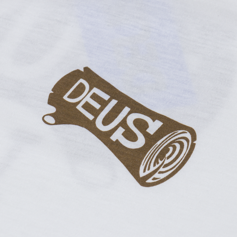 Deus Ex Machina Log T Shirt Vintage White-5