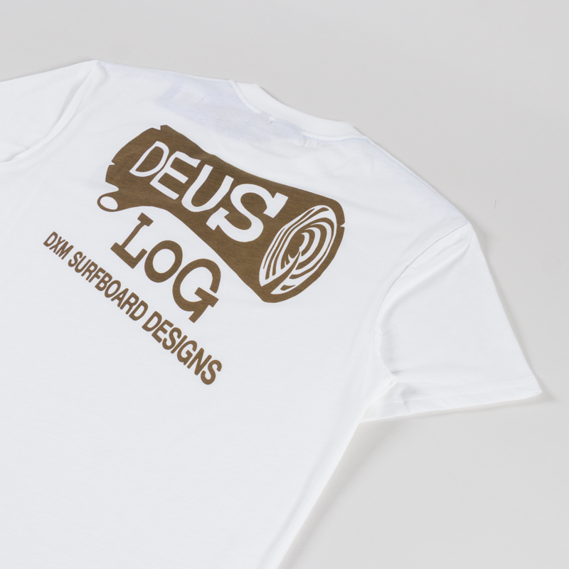 Deus Ex Machina Log T Shirt Vintage White-2