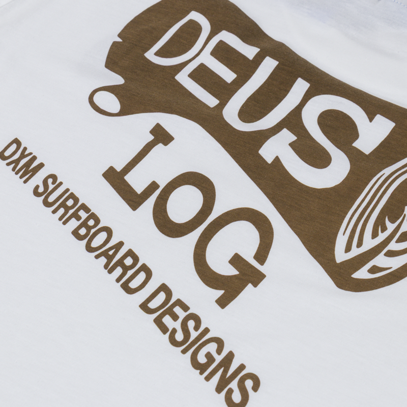 Deus Ex Machina Log T Shirt Vintage White-4